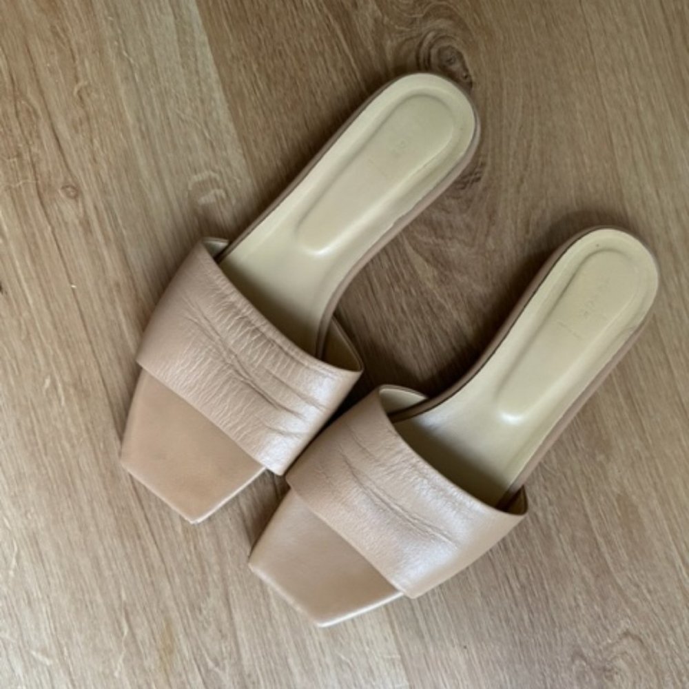 AEYDE Anna leather slide flats - Size 40
